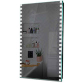 Specchio LED Verticale | Controllo tramite interruttore a muro | Luce bianca fredda - Reyze Serie Edge Modello 6